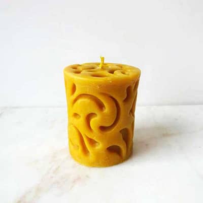 bougie en cire d'abeille